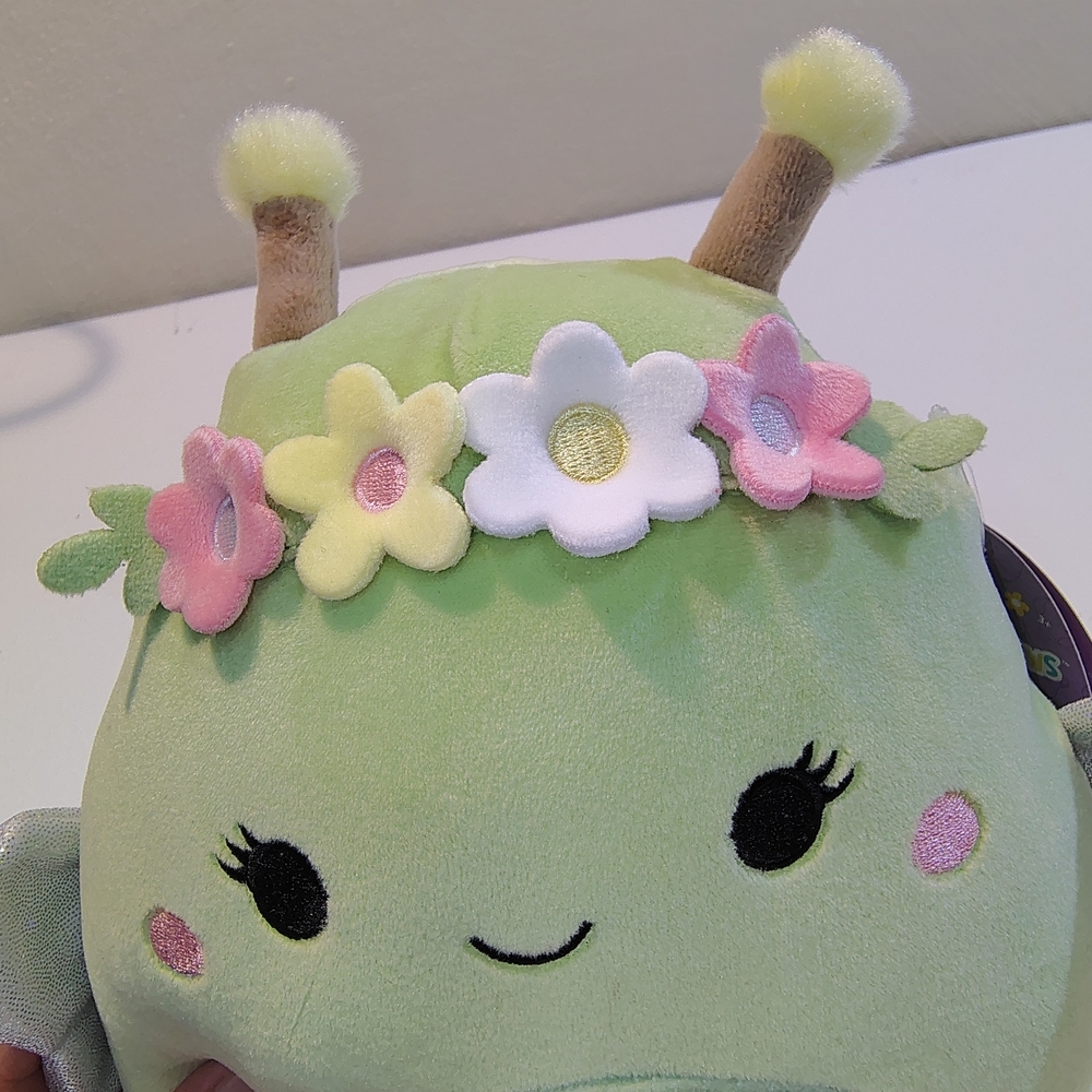 Squishmallows Sybil Green Plush with Flower Crown Accents - Picture 3 of 8